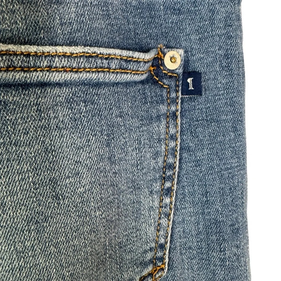 Anthropologie Pilcro The Slim Boyfriend Distressed Denim Jeans Blue Size 28 - Picture 5 of 14